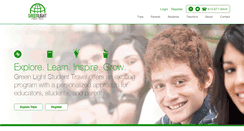 Desktop Screenshot of greenlightstudenttravel.com